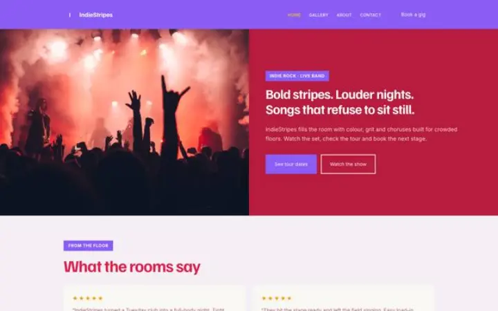 Website for band / musician
