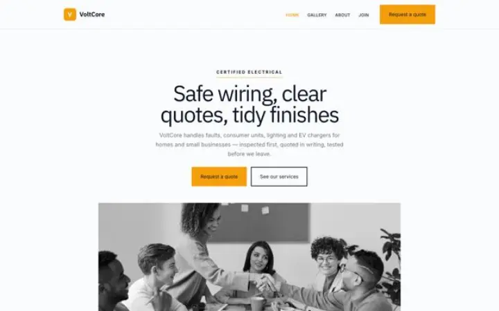 Website for electrical