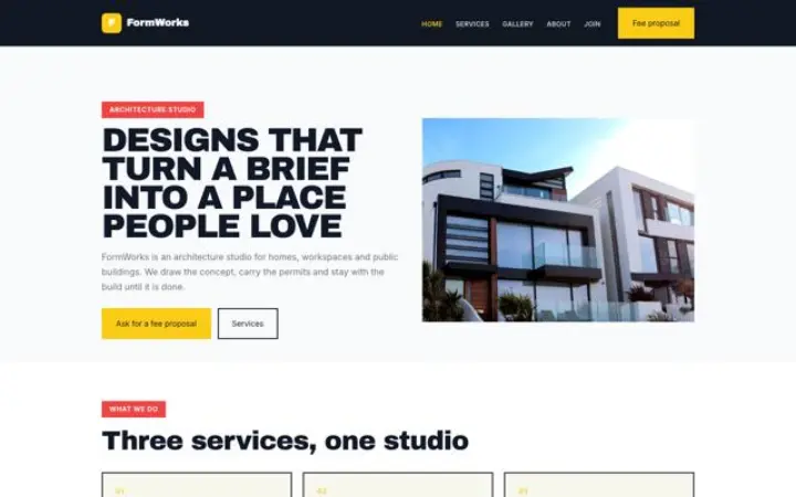 Website for architect