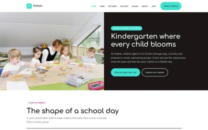 Website for kindergarten