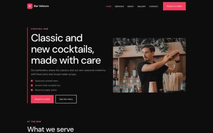 Theme Bar Velours