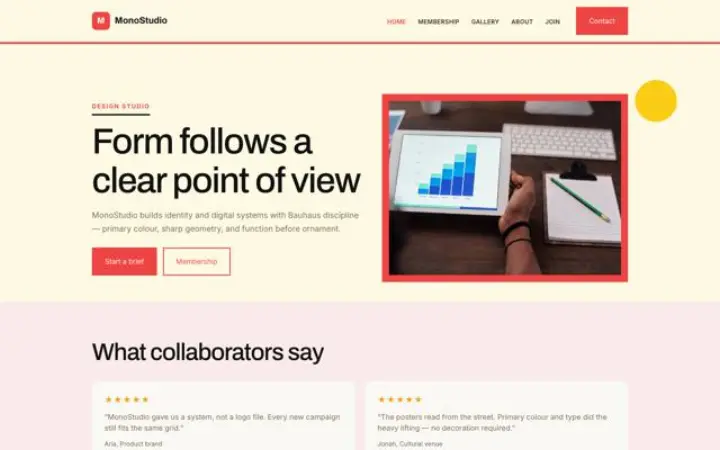 Website for designer