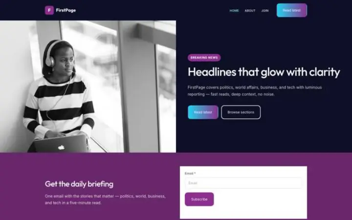 Website for news
