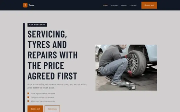 Website for workshop