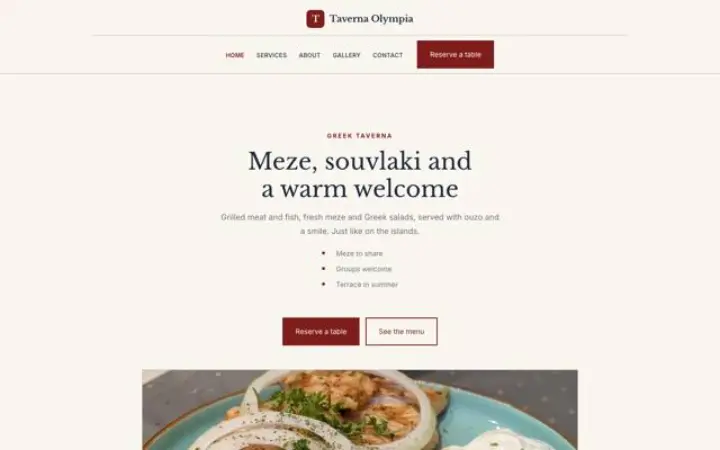 Theme Taverna Olympia