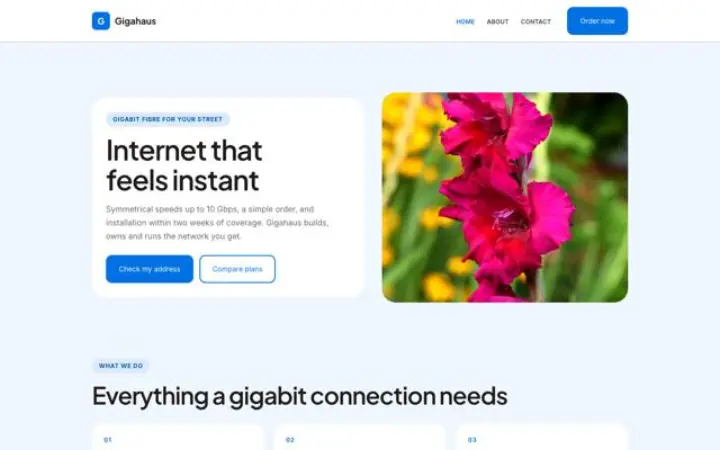 Website for fibre