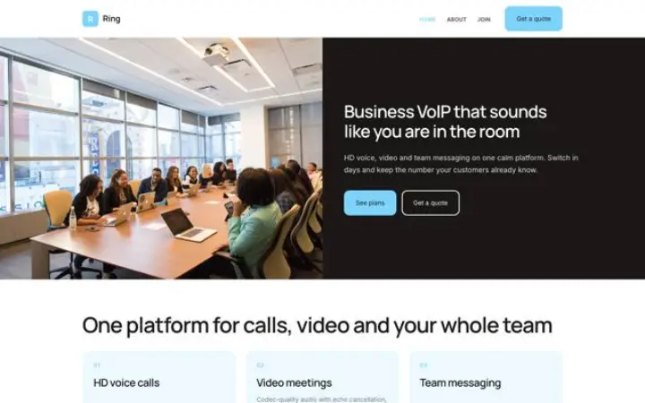 Website for voip