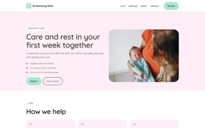 Website for maternity care