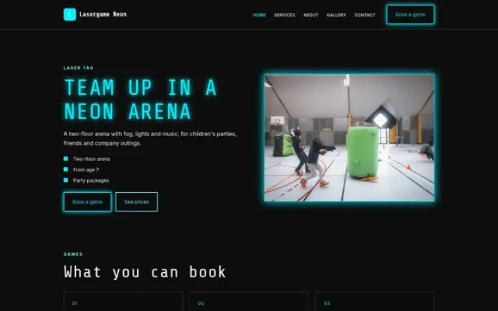 Website for laser tag