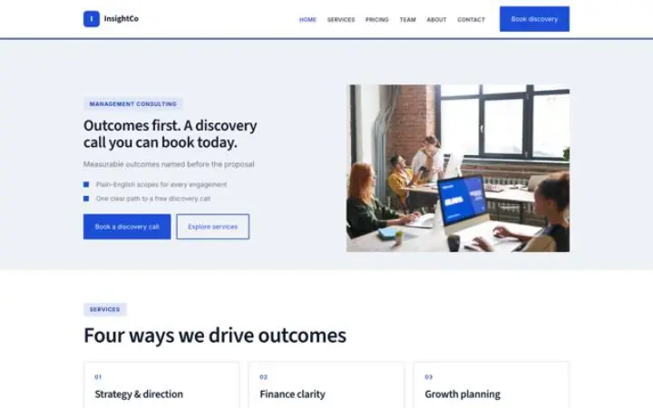 Website for advisor