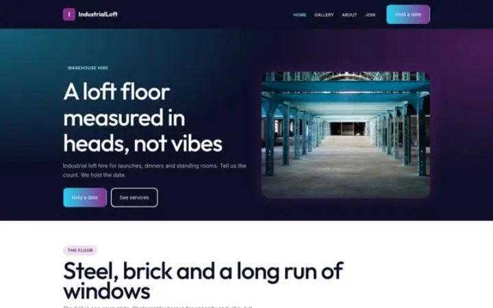 Website for venue