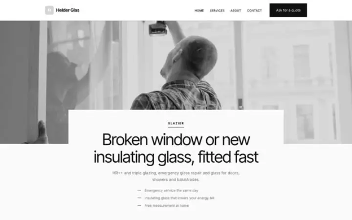 Website for glazier