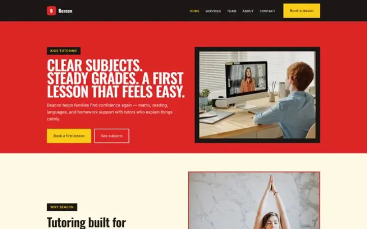 Website for kids tutor