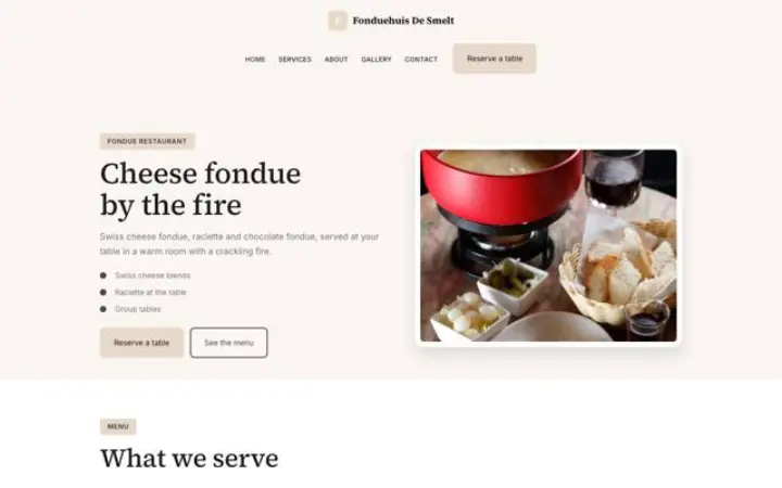 Theme Fonduehuis De Smelt