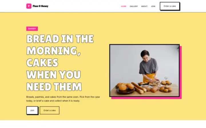 Website for bakery