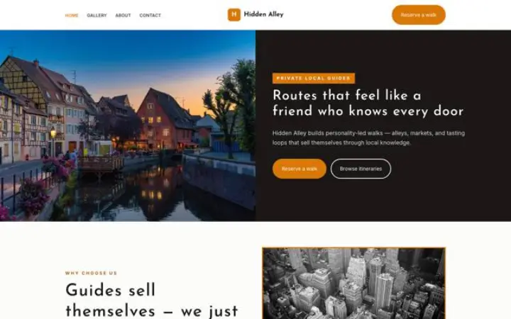 Website for local guide