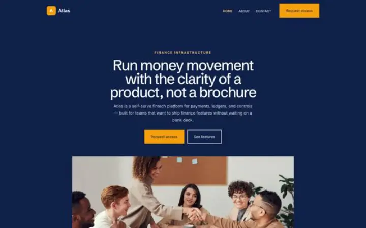 Website for fintech