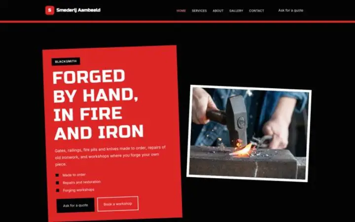 Website for blacksmith