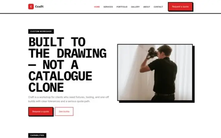Website for workshop