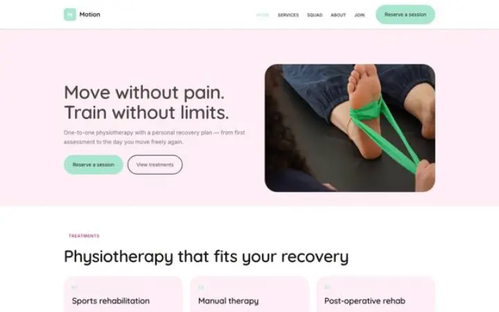 Website for physio
