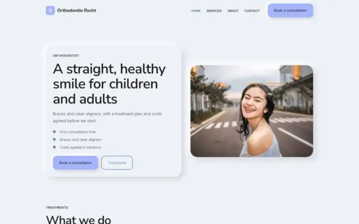 Website for orthodontist