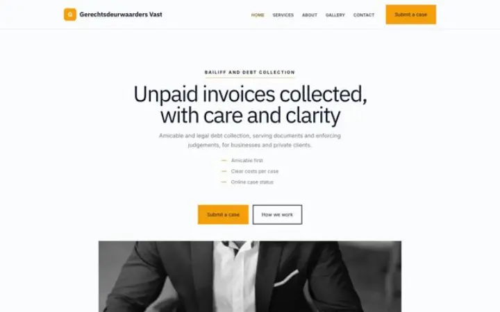 Website for bailiff
