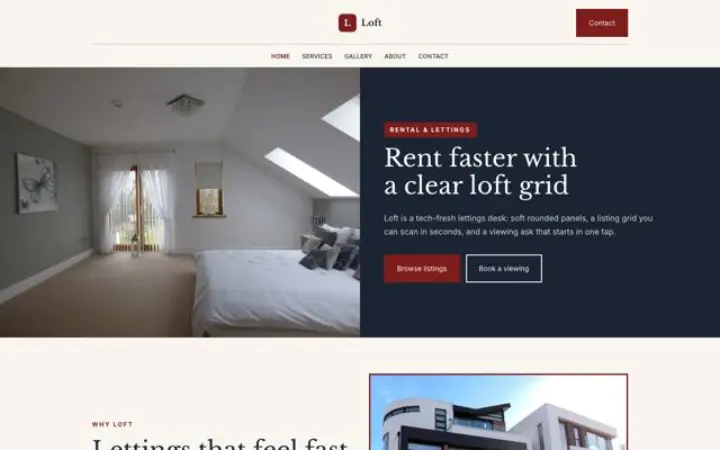Website for car rental