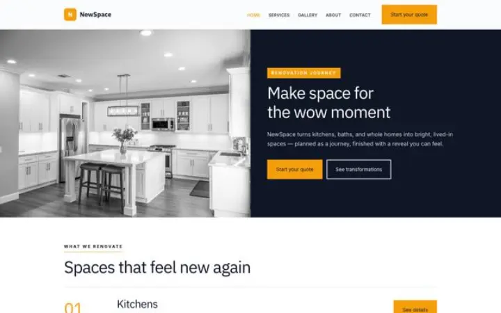 Website for renovation
