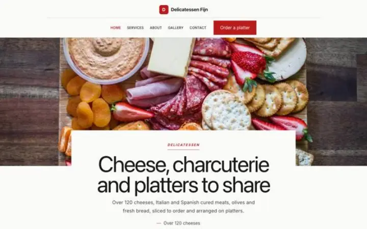 Website for deli