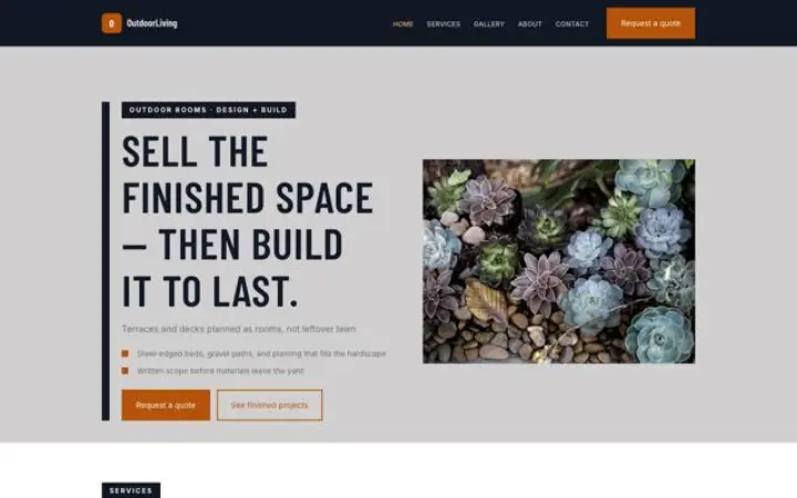 Website for gardener