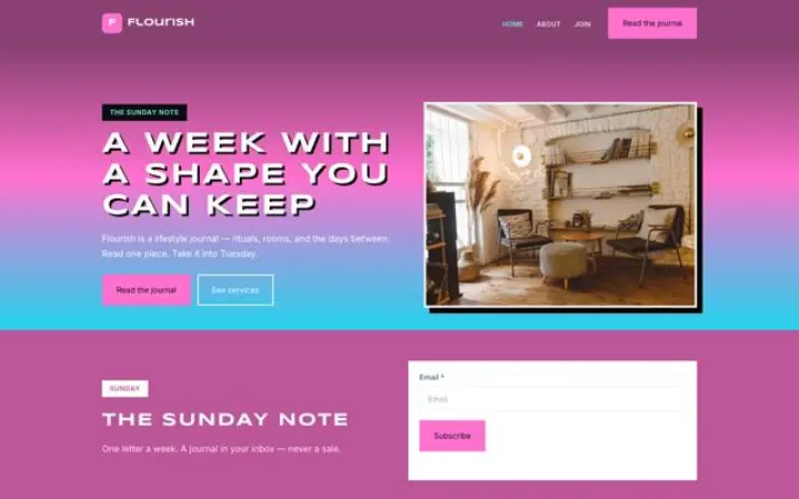 Website for lifestyle