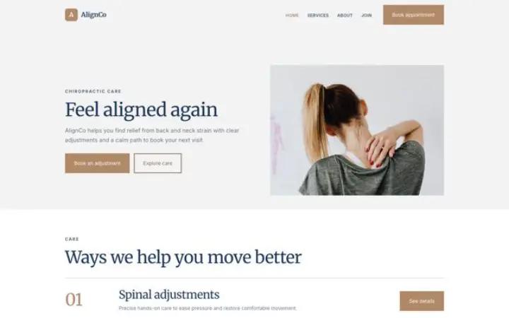 Website for chiro