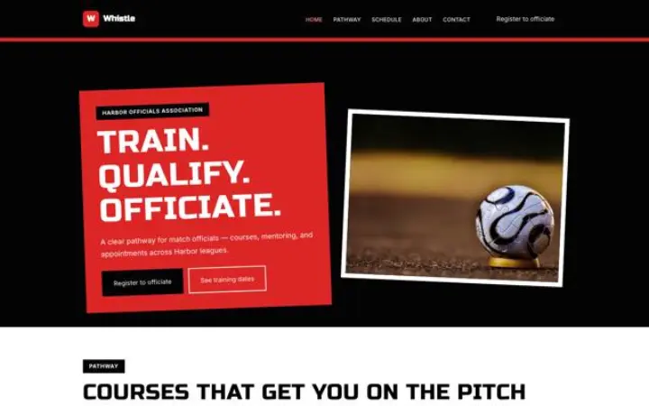 Website for referee