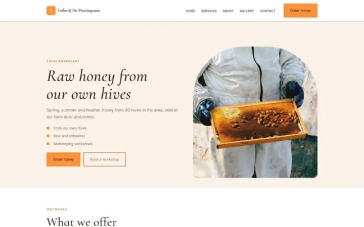 Website for beekeeper