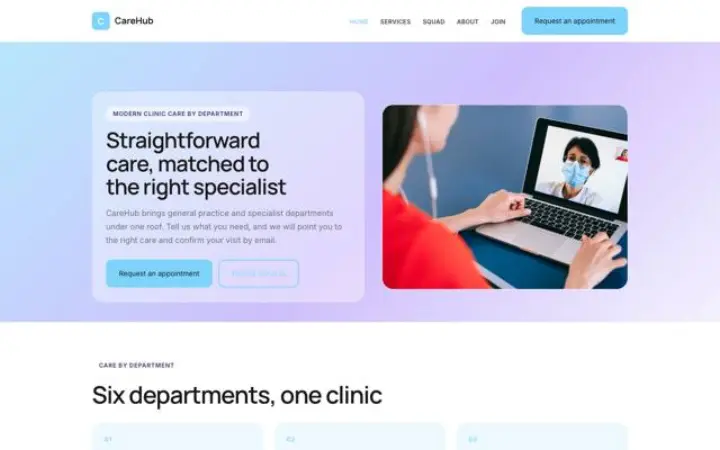 Website for clinic