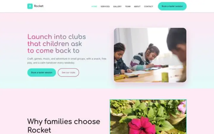 Website for kids club
