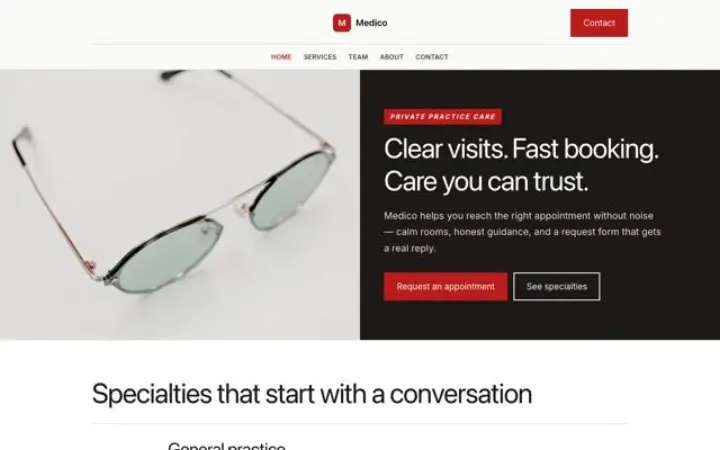 Website for doctor