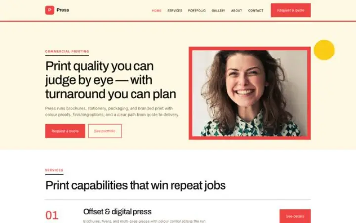 Website for printing