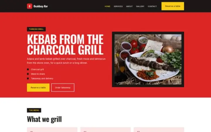 Website for turkish grill