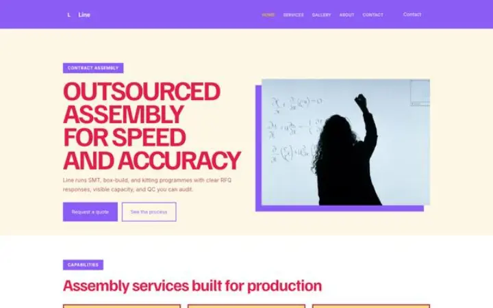 Website for assembly
